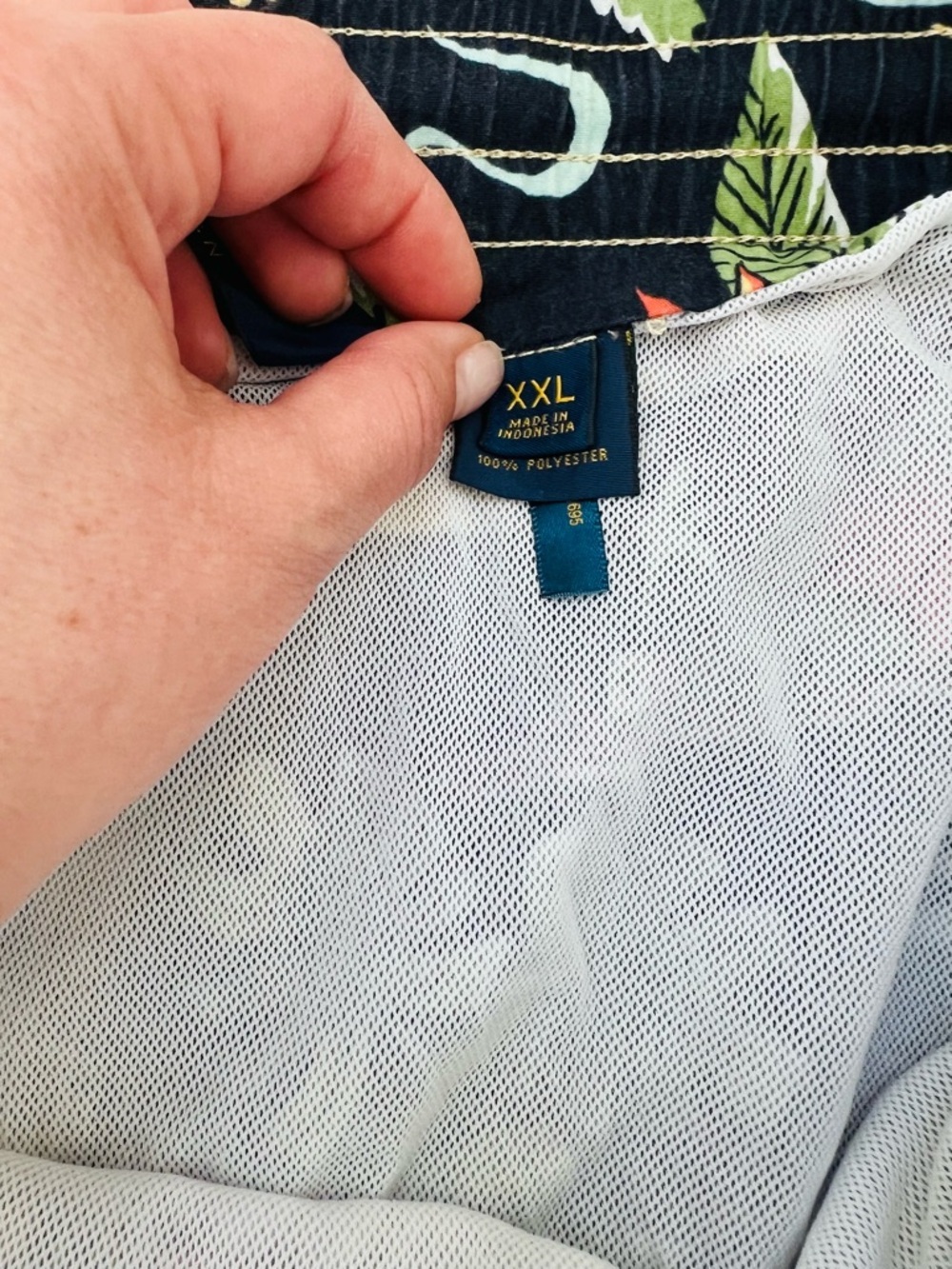 Ralph Lauren Navy Floral & Coral Swim Shorts men’s XXL - Picture 3 of 7